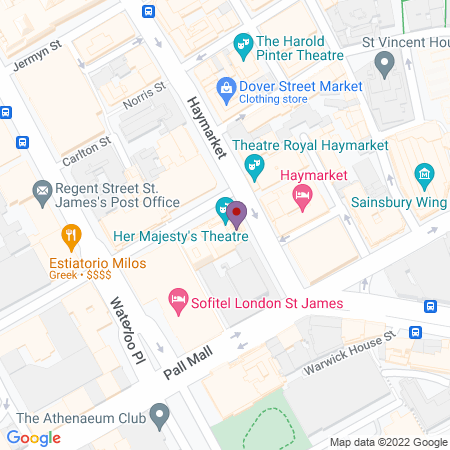 Her Majesty's Theatre (His Majesty's Theatre) Standort