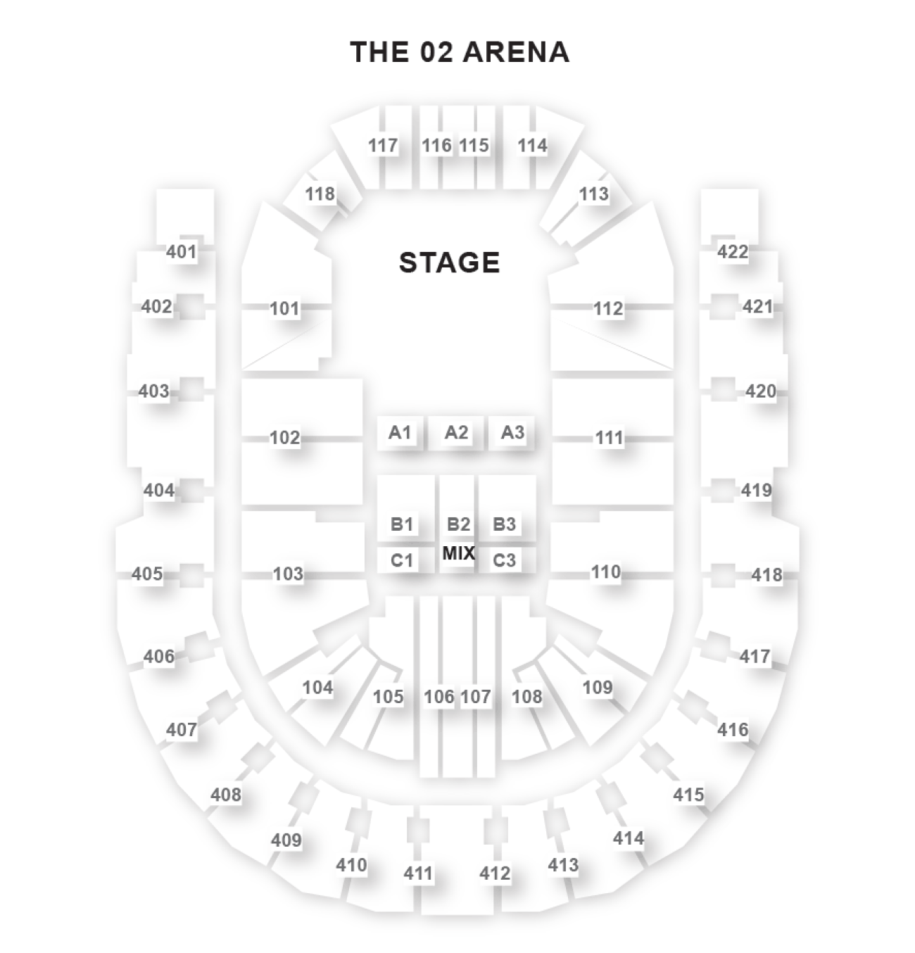 O2 Arena Sitzplan