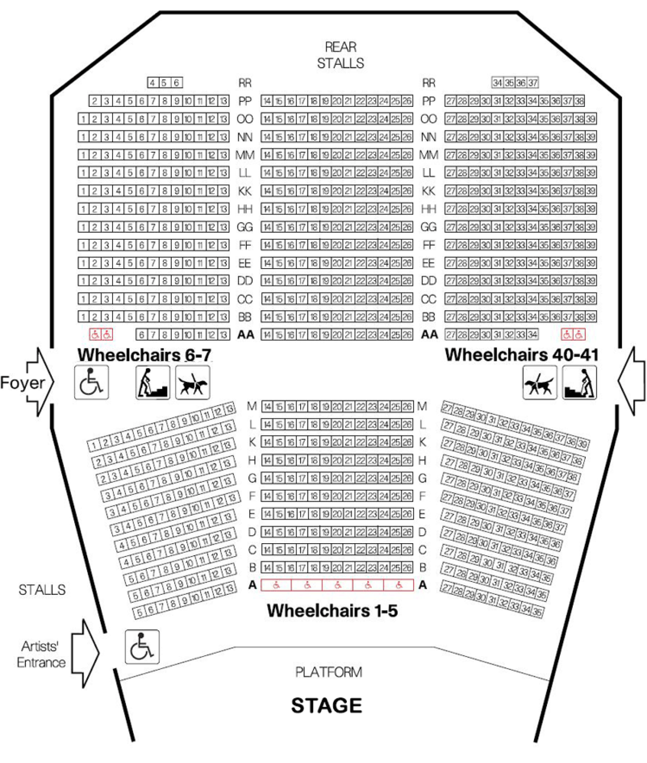 Queen Elizabeth Hall Sitzplan Queen Elizabeth Hall Sitzplan