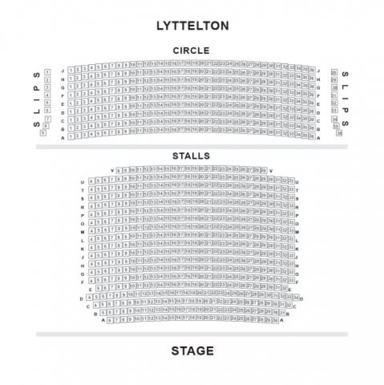 Lyttelton - National Theatre Sitzplan
