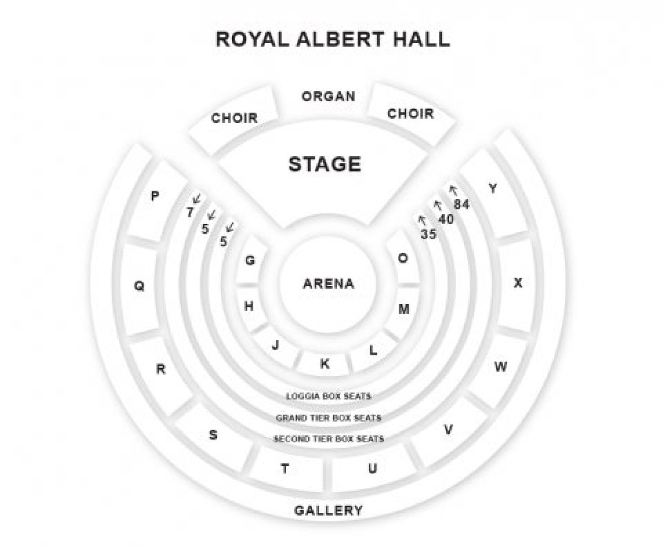 Royal Albert Hall Sitzplan